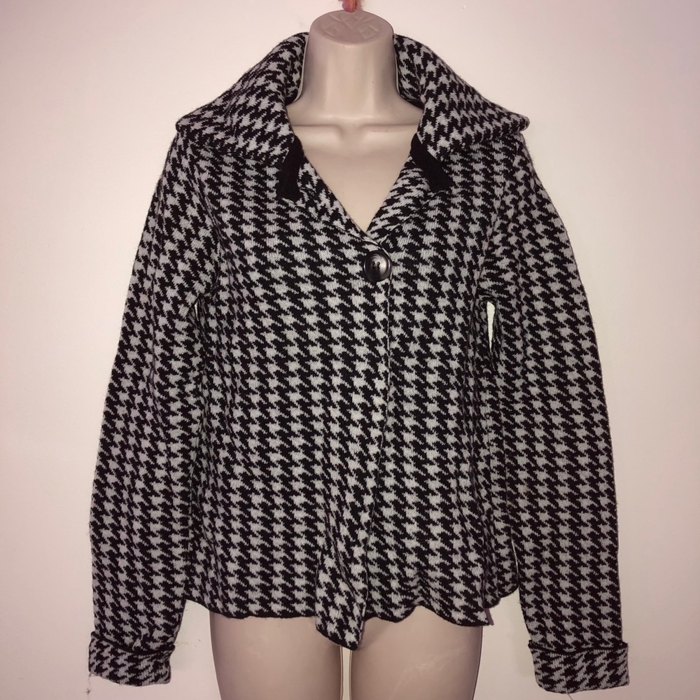 MARY FIRENZE collared cardigan sweater/NICE